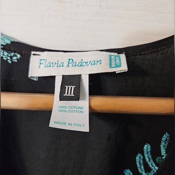 FLAVIA PADOVAN Embroidered Black Maxi Dress - Picture 2 of 3